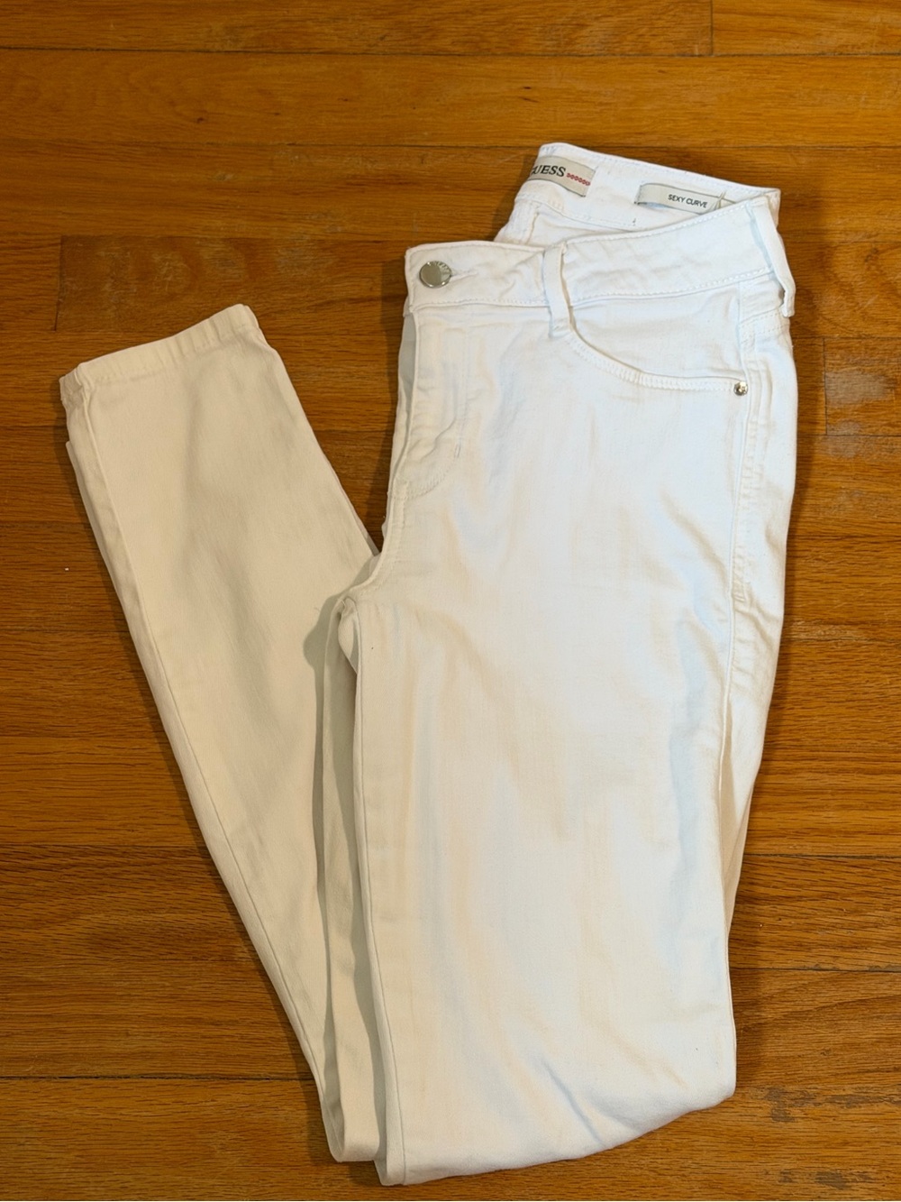 Guess White Skinny Jeans - Women's Sexy curve